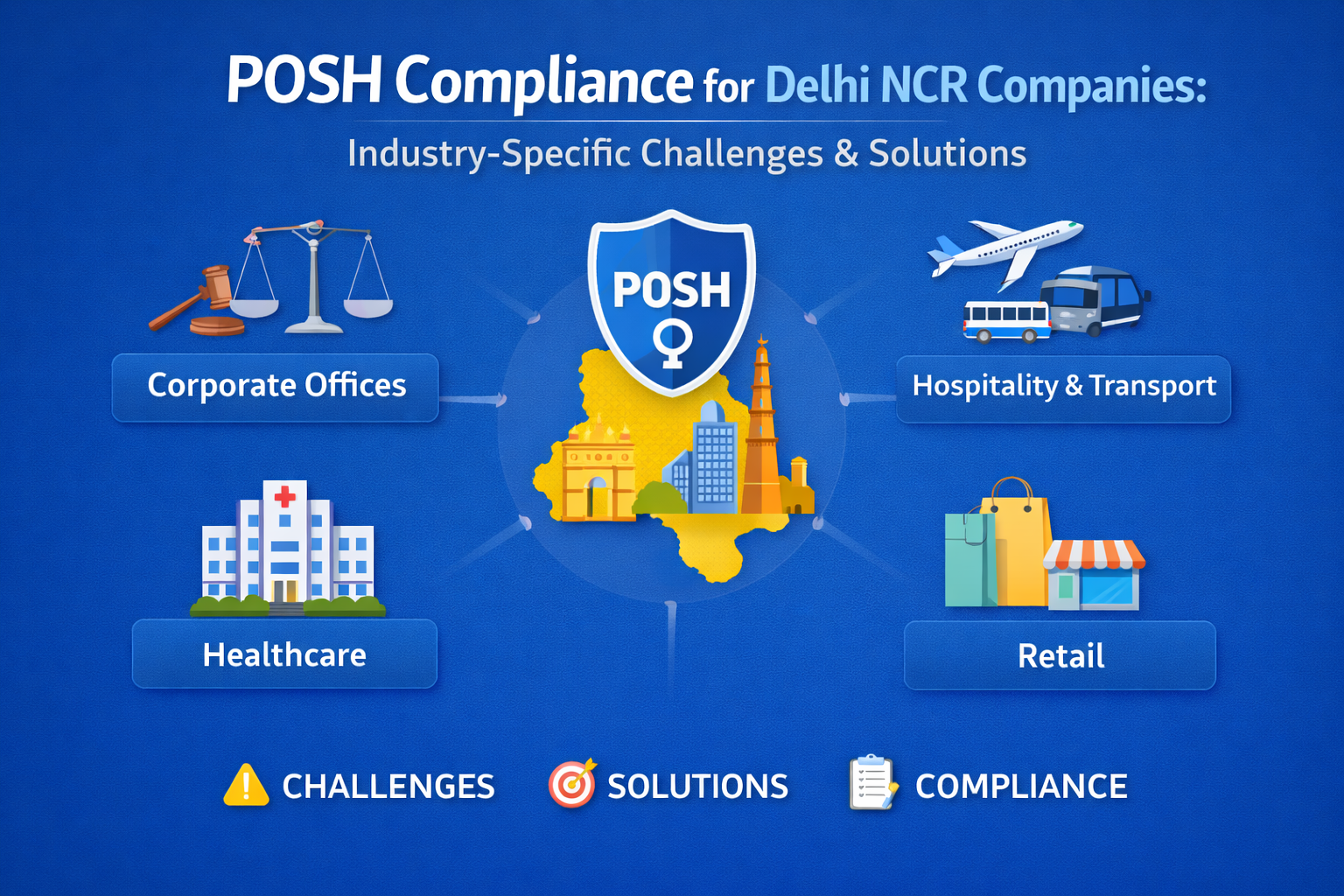 POSH Compliance for Delhi NCR Companies: Industry-Specific Challenges and Solutions